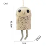 SxXZCreative Animal Resin Wind Chimes Room Decor Cute Groundhog Owl Raccoon Wind Chimes Bells Garden Outdoor