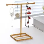 T bar wrought iron jewellery display organiser