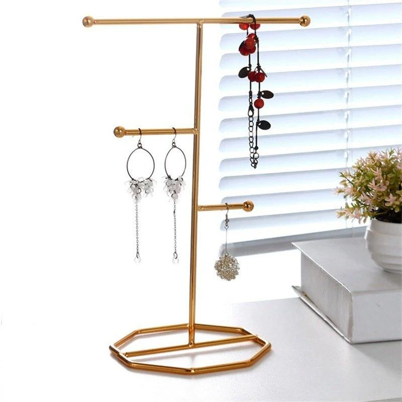 T Bar Wrought Iron Jewellery Display Organiser 354672