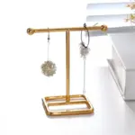 T bar wrought iron jewellery display organiser
