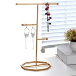 T bar wrought iron jewellery display organiser