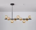 TcnASandyha Led Kroonluchters Nordic Magic Bean Glas Bal G9 Opknoping Hanger Verlichting Voor Woonkamer Eettafel Schorsing