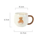 Teddy bear ceramic plate bowl dinnerware set