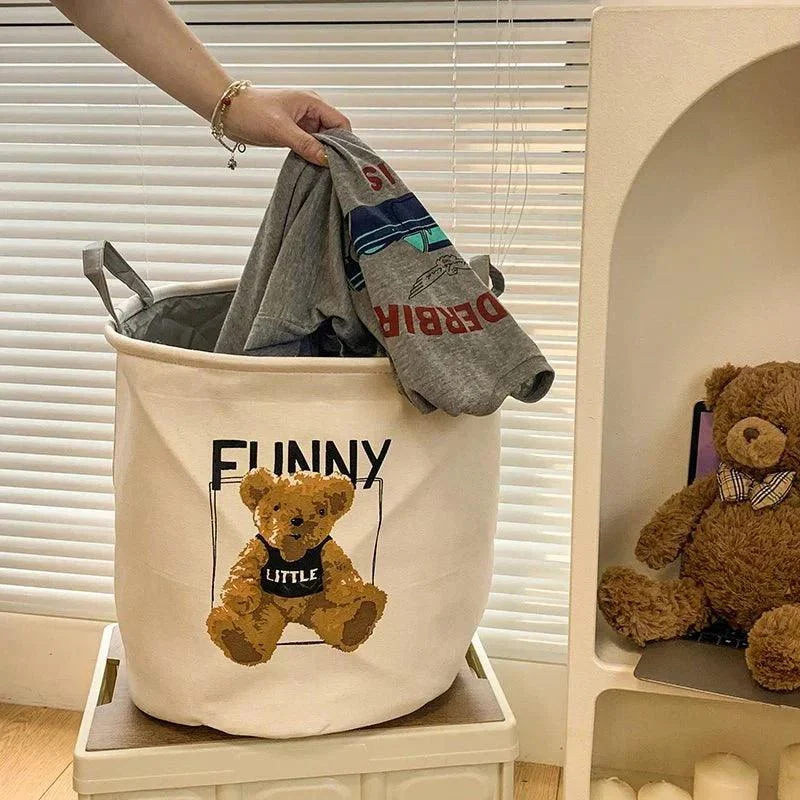 Teddy Bear Foldable Storage Basket 525632