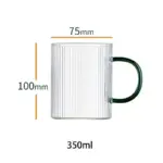 Temperature resistant glass coffee cup
