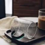 Temperature resistant glass coffee cup