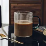 Temperature resistant glass coffee cup