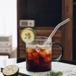 Temperature resistant glass coffee cup