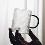 Temperature resistant glass coffee cup