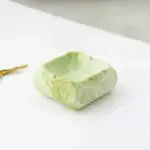 Textured marble effect ceramic ashtray