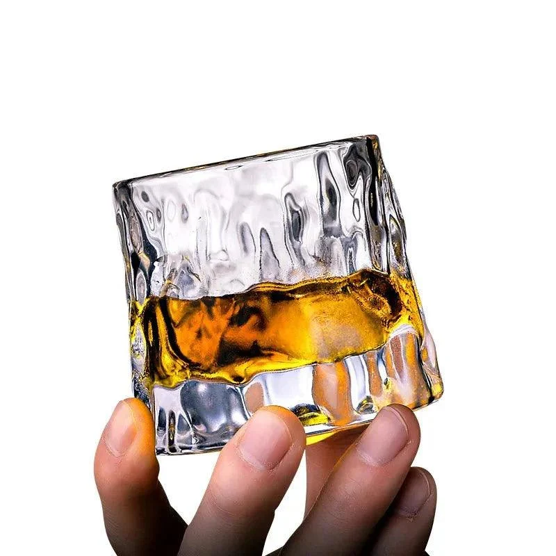 Textured Ripple Effect Whisky Glass 525469