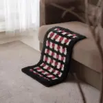 Thick checked tufted bathroom mat