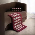 Thick checked tufted bathroom mat