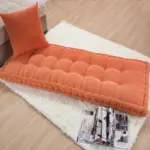 Thick corduroy long bench cushion