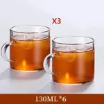 Thickened glass coffee cups