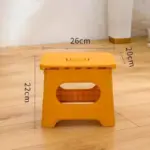 Thickened plastic portable folding stool