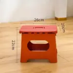 Thickened plastic portable folding stool