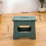Thickened plastic portable folding stool