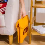 Thickened plastic portable folding stool