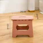 Thickened plastic portable folding stool