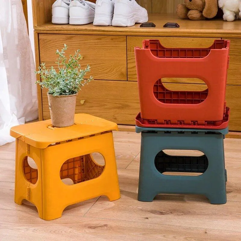 Thickened Plastic Portable Folding Stool 956644