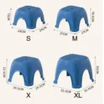 Thickened plastic stackable square stool