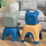 Thickened plastic stackable square stool