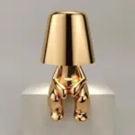 Thinker golden lamp