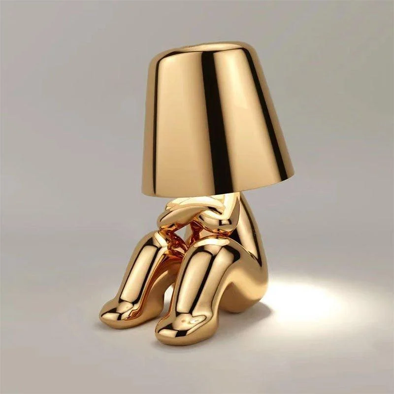 Thinker Golden Lamp 856816