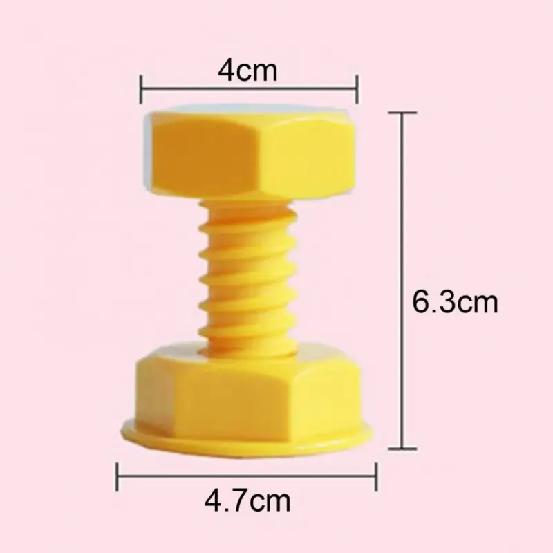 Three piece screw shape wall hooks