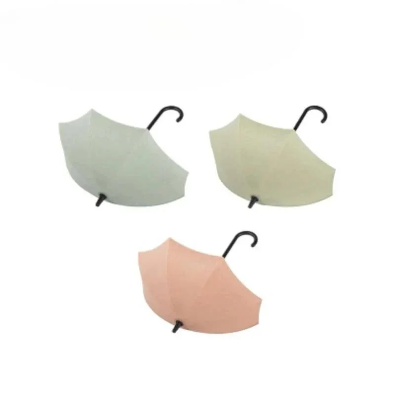 Three Piece Set Of Cute Umbrella Wall Hooks 703194