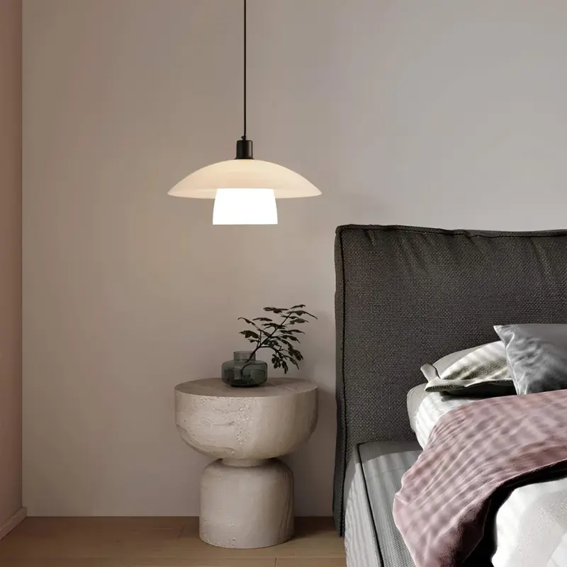 Tokyoglow moderne japanische hangelampe minimalistisches design schwarz weiss grau xlumina2