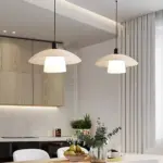 Tokyoglow moderne japanische hangelampe minimalistisches design schwarz weiss grau xlumina3