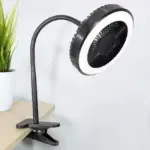Tragbarer 2 in 1 ventilator mit leds und clip mani