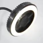 Tragbarer 2 in 1 ventilator mit leds und clip mani