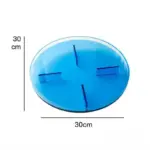 Translucent coloured round storage tray