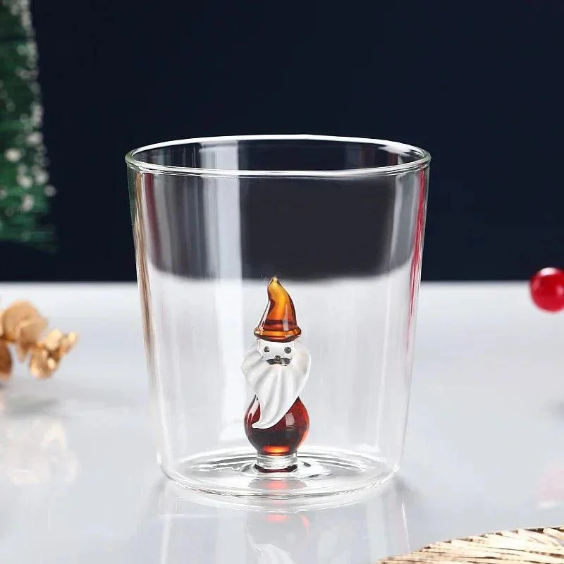 Transparent Christmas Glass Cup With Optional Gift Box 982898