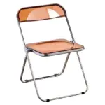 Transparent coloured folding acrylic chair