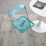 Transparent coloured folding acrylic chair