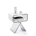 Transparent minimalist sofa coffee table