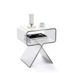 Transparent minimalist sofa coffee table