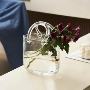 Transparent Pastel 'Handbag' Shape Vase