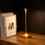 Triangle point dimming table lamp