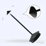 Triangle point dimming table lamp