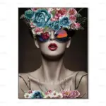 trippy-abstract-flower-girl-with-sunglasses-reflection-poster-409498 Trippy abstract flower girl with sunglasses reflection poster