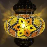 Turkish style mosaic stained glass pendant light