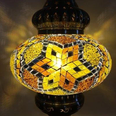 Turkish Style Mosaic Stained Glass Pendant Light 116821