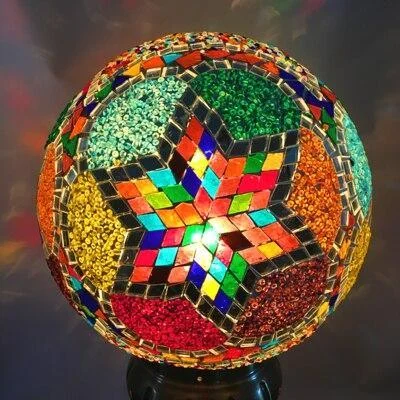 Turkish Style Mosaic Stained Glass Pendant Light 163719