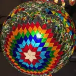 Turkish style mosaic stained glass pendant light