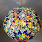 Turkish style mosaic stained glass pendant light